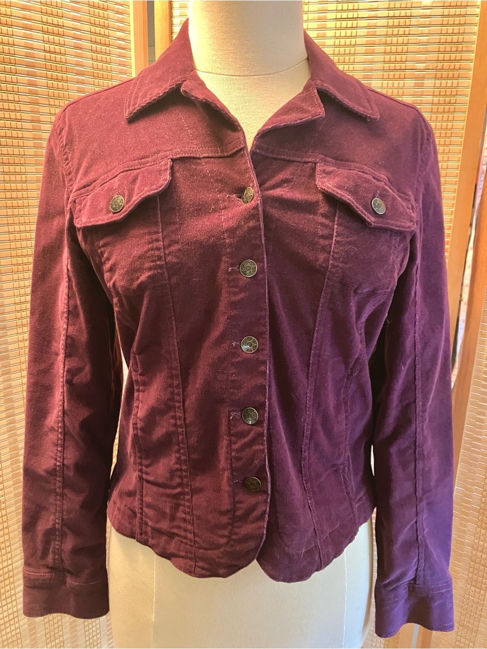 Hot 🔥 Fitted Purple Corduroy Jacket